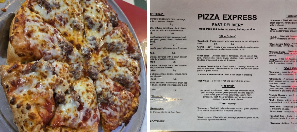 Pizza Express Menu